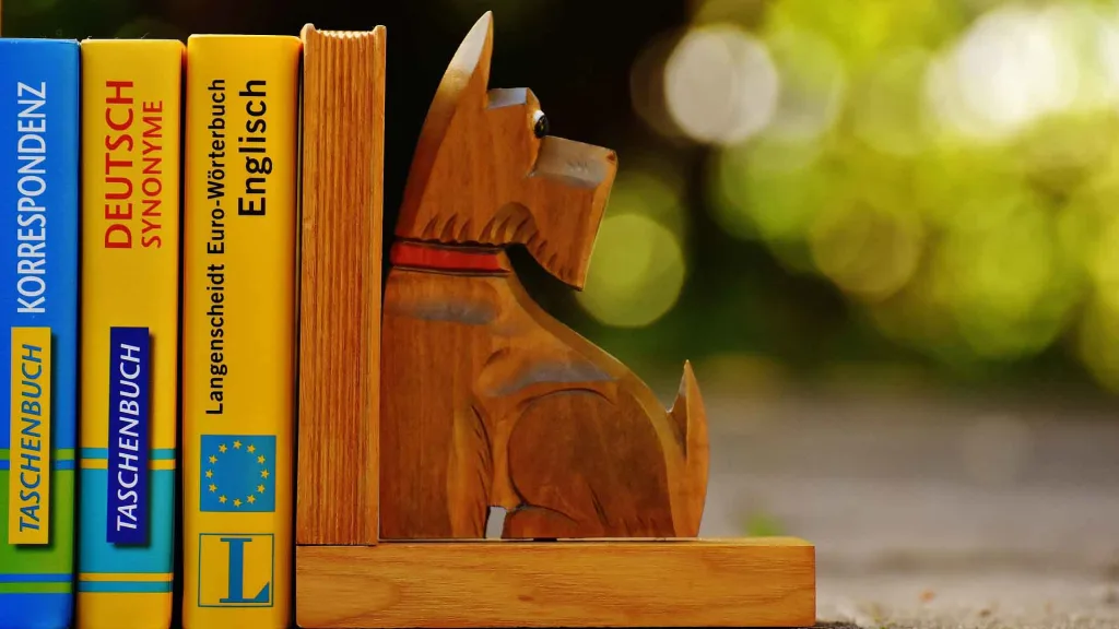 Download free HD stock image of Bookends Dog